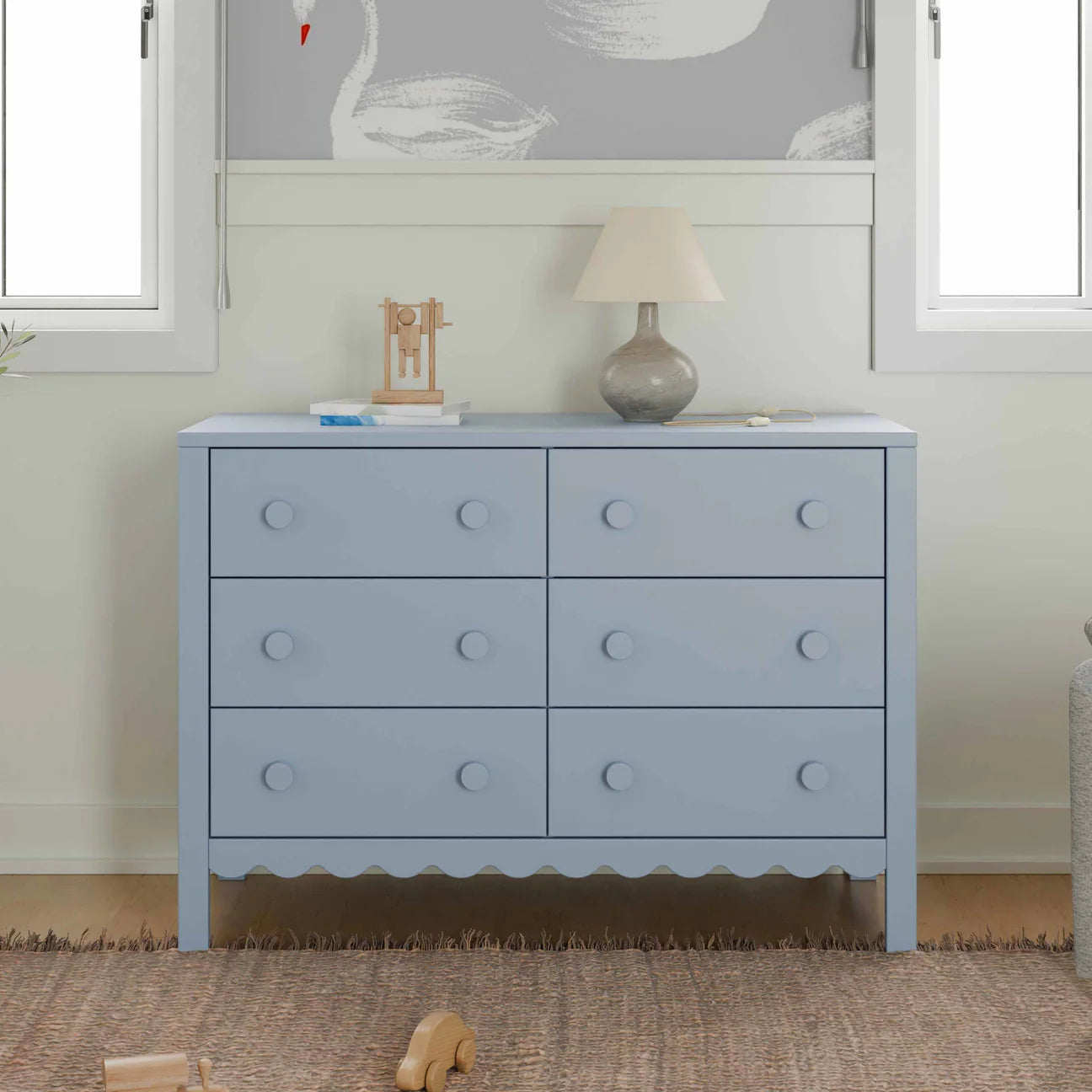 Sammy Scallop 6-Drawer Dresser Exclusive Sammy Scallop 6-Drawer Dresser Exclusive