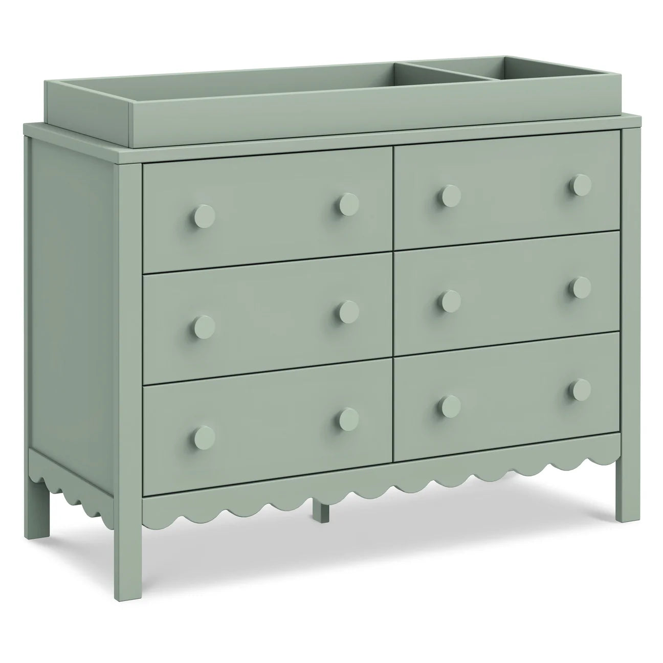 Pre-Order Sammy Scallop 6-Drawer Dresser Exclusive - Light Sage Peek A Boo Store Pre-Order Sammy Scallop 6-Drawer Dresser Exclusive - Light Sage Peek A Boo Store
