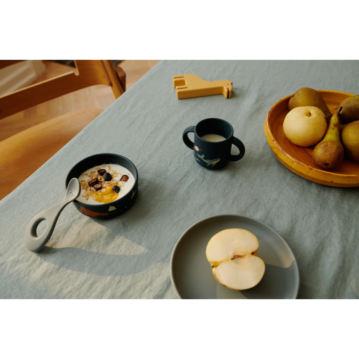 Vivi Silicone Tableware Set - Arctic Sea