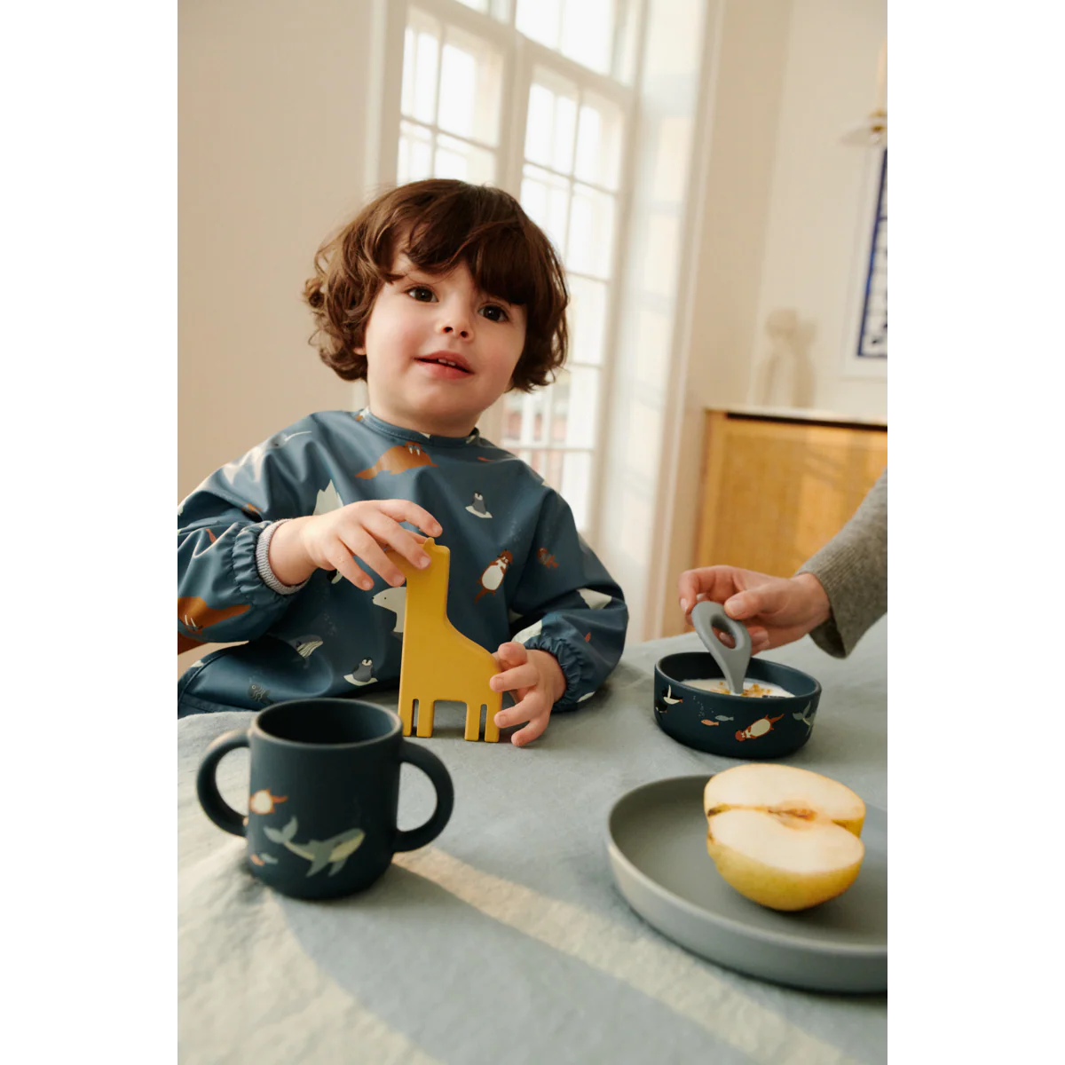 Vivi Silicone Tableware Set - Arctic Sea