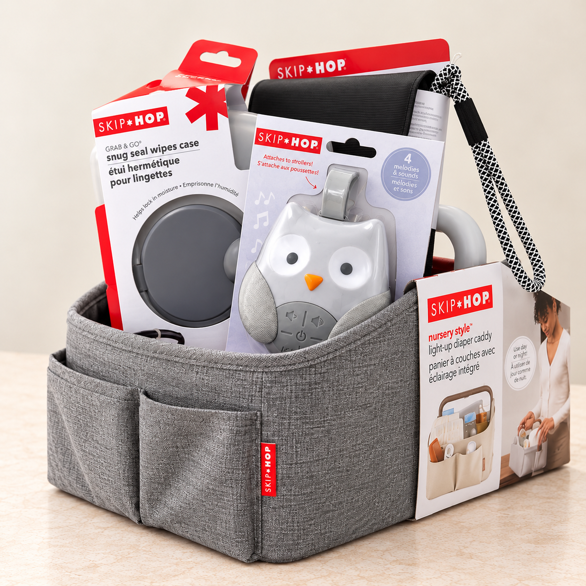 Grey Baby Essential Caddy Gift Set
