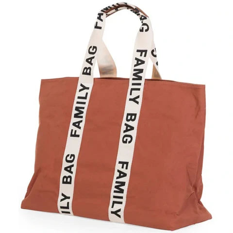 Family Bag Nursery Bag - Signature - Canvas - Terracotta