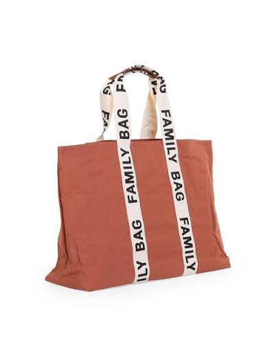 Family Bag Nursery Bag - Signature - Canvas - Terracotta