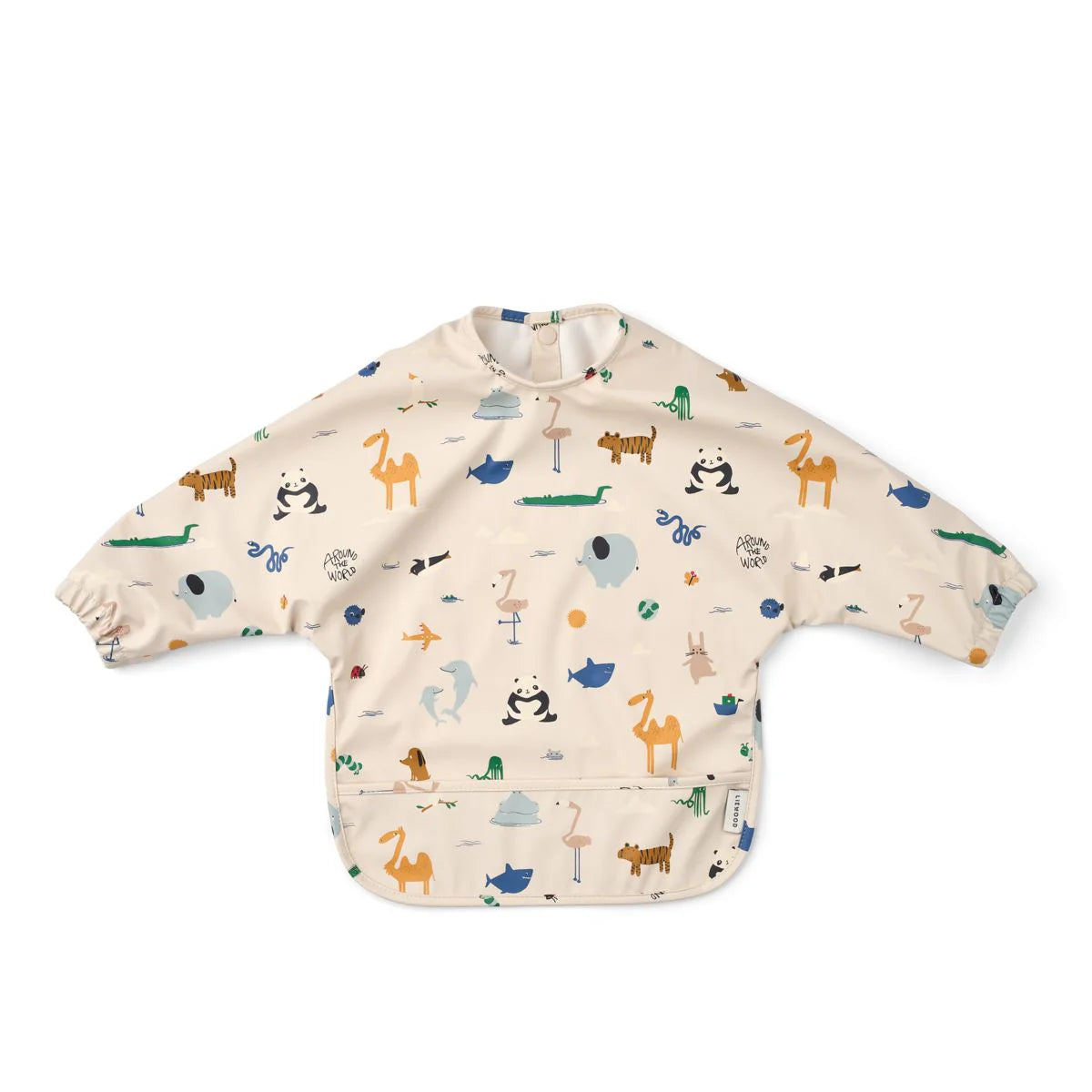 Merle Ruffle Cape Bib - Berry / Pale Tuscany