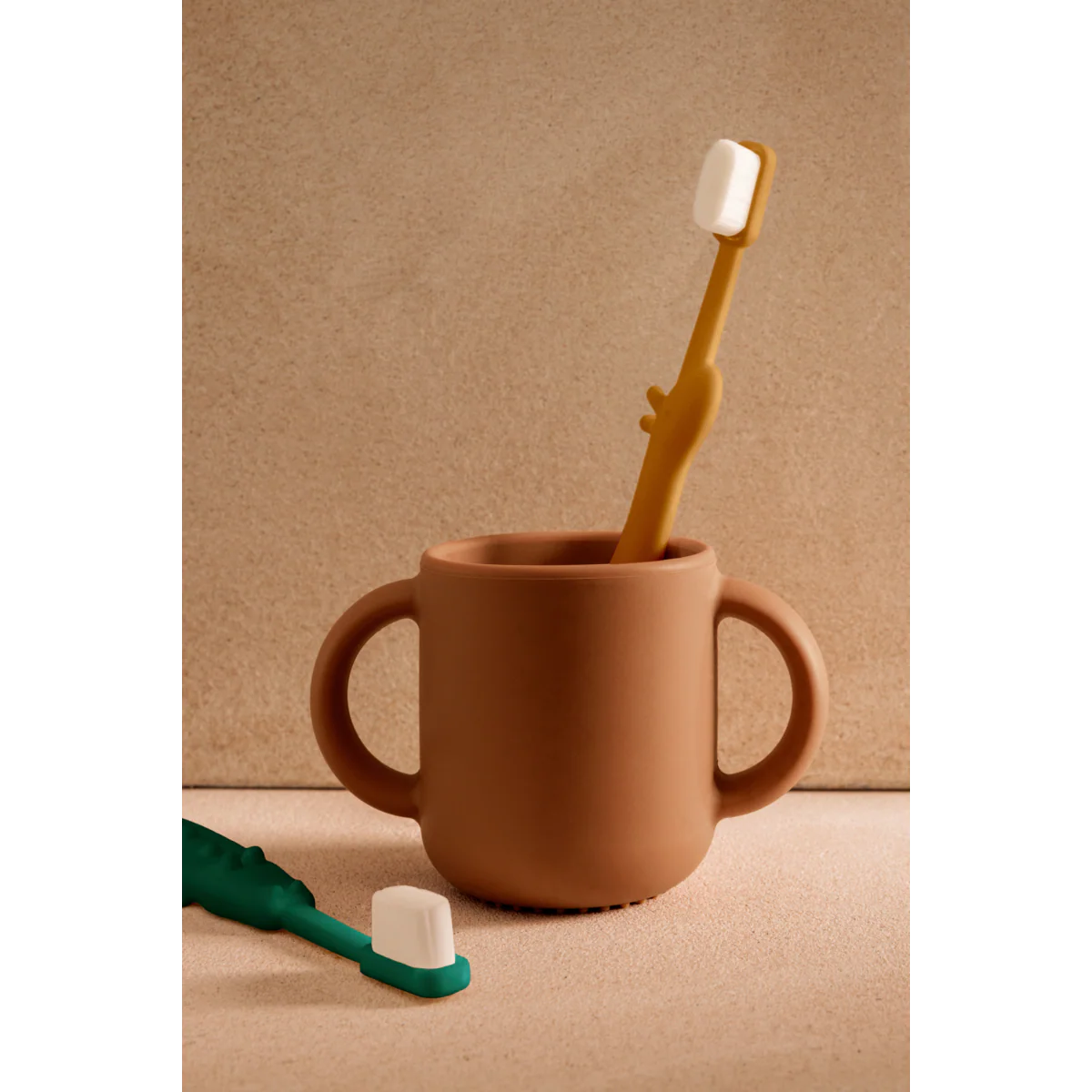 Fabio Toddler Toothbrush - Yellow / Green