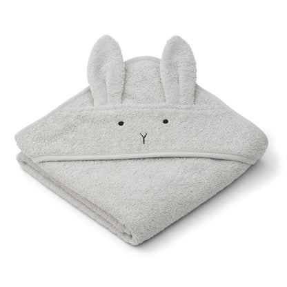Albert Hooded Towel - Rabbit Dumbo Grey