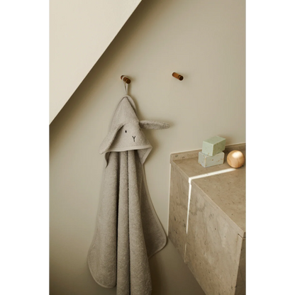 Albert Hooded Towel - Rabbit Dumbo Grey