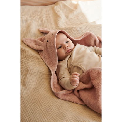 Albert Hooded Towel - Rabbit Rose