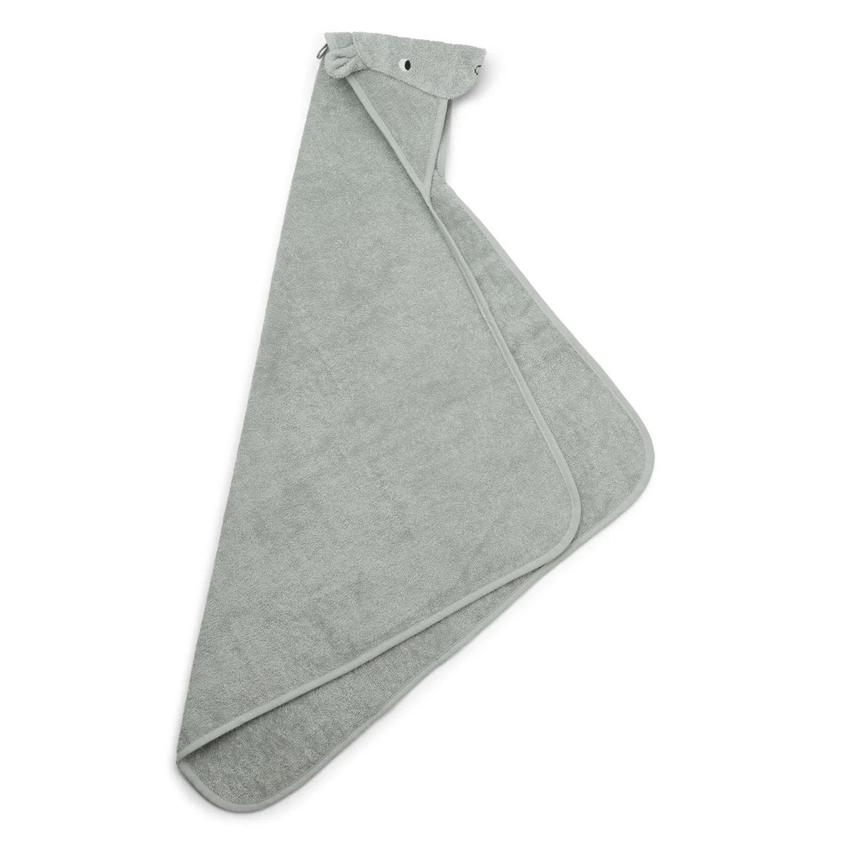 Albert Hooded Towel - Hippo Dove Blue