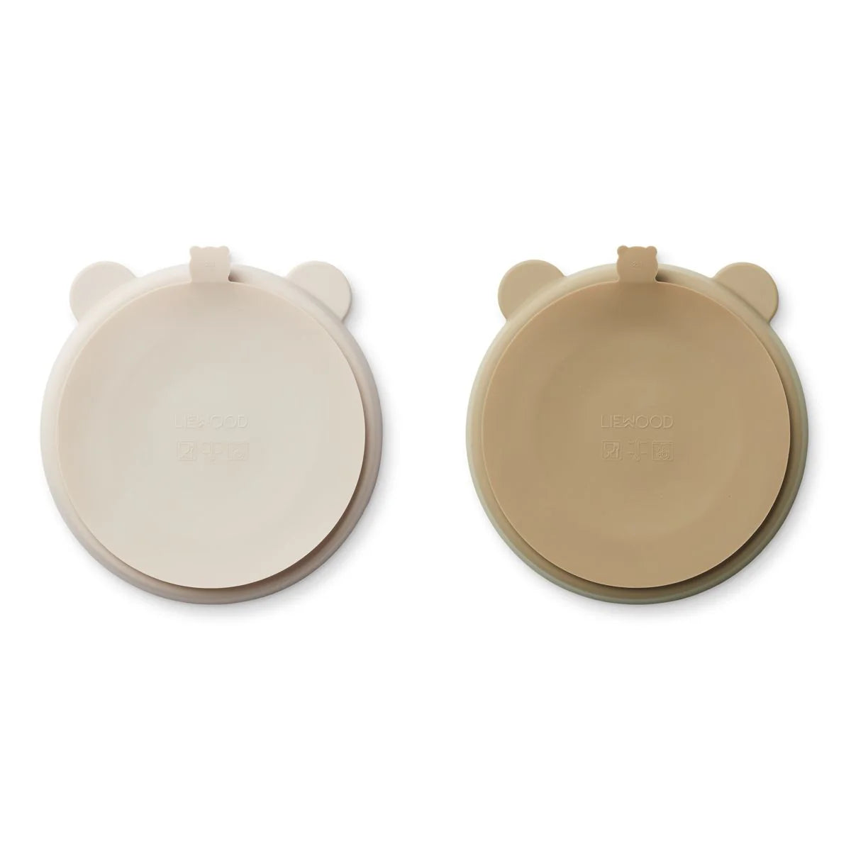 Stacy Divider Suction Plate 2pck - Sandy Oat