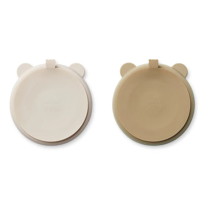 Stacy Divider Suction Plate 2pck - Sandy Oat