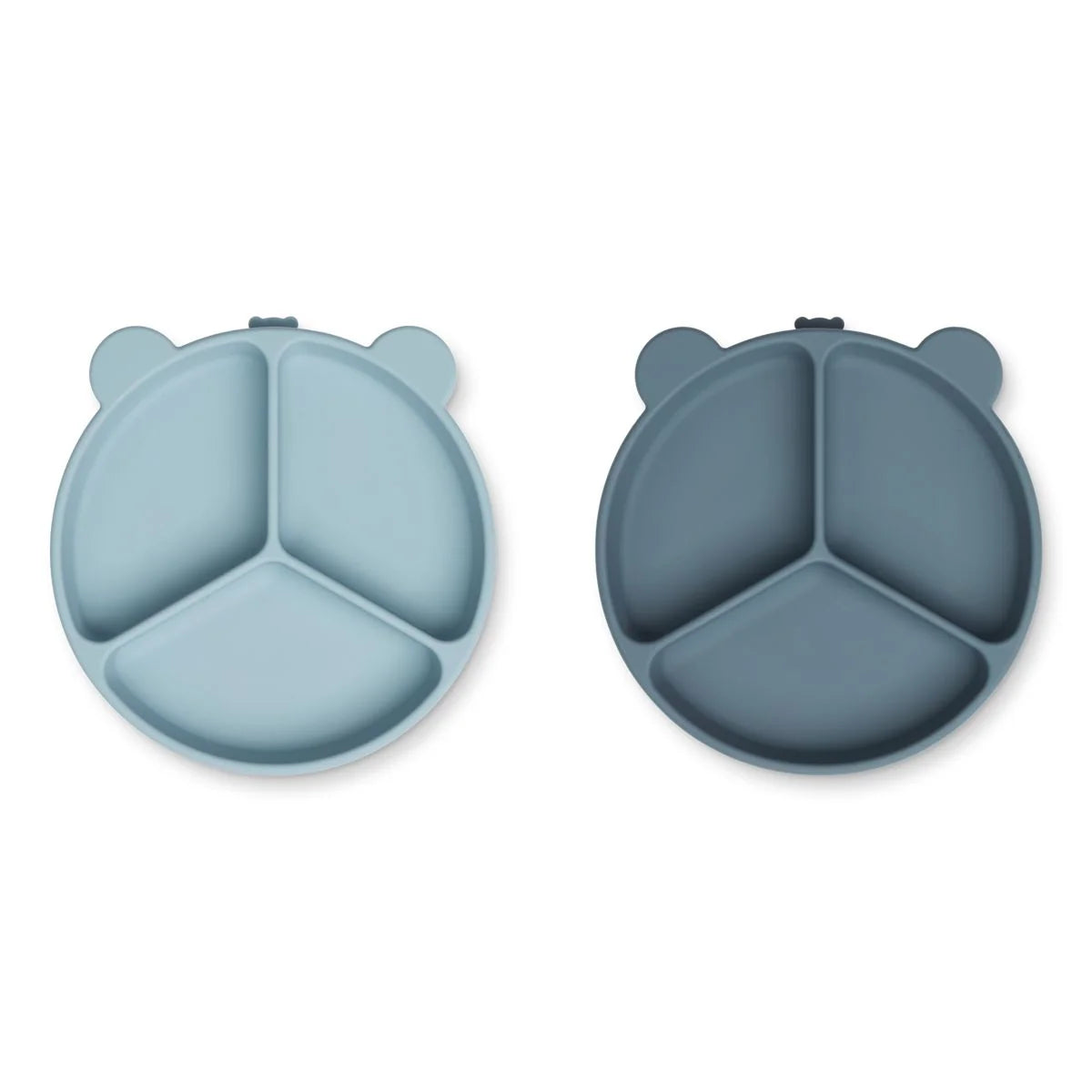 Stacy Divider Suction Plate 2pck - Sea Blue