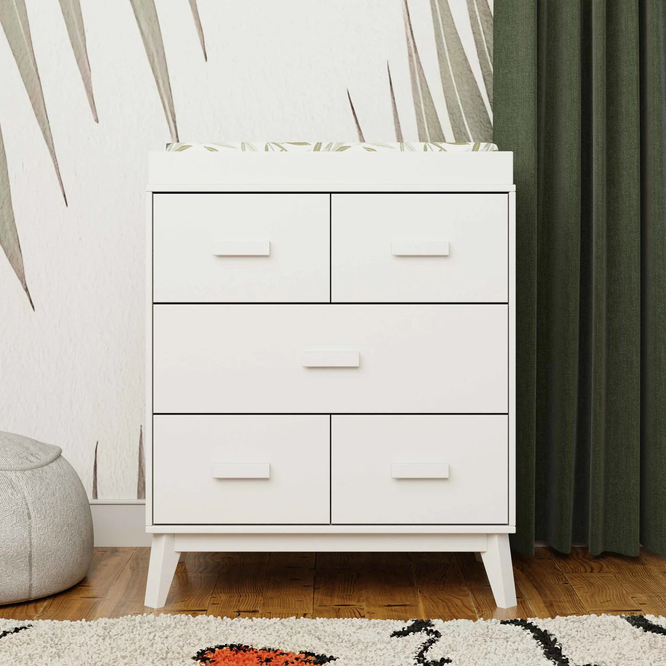 Pre-Order Scoot 3-Drawer Changer Dresser with Removable Changing Tray - White