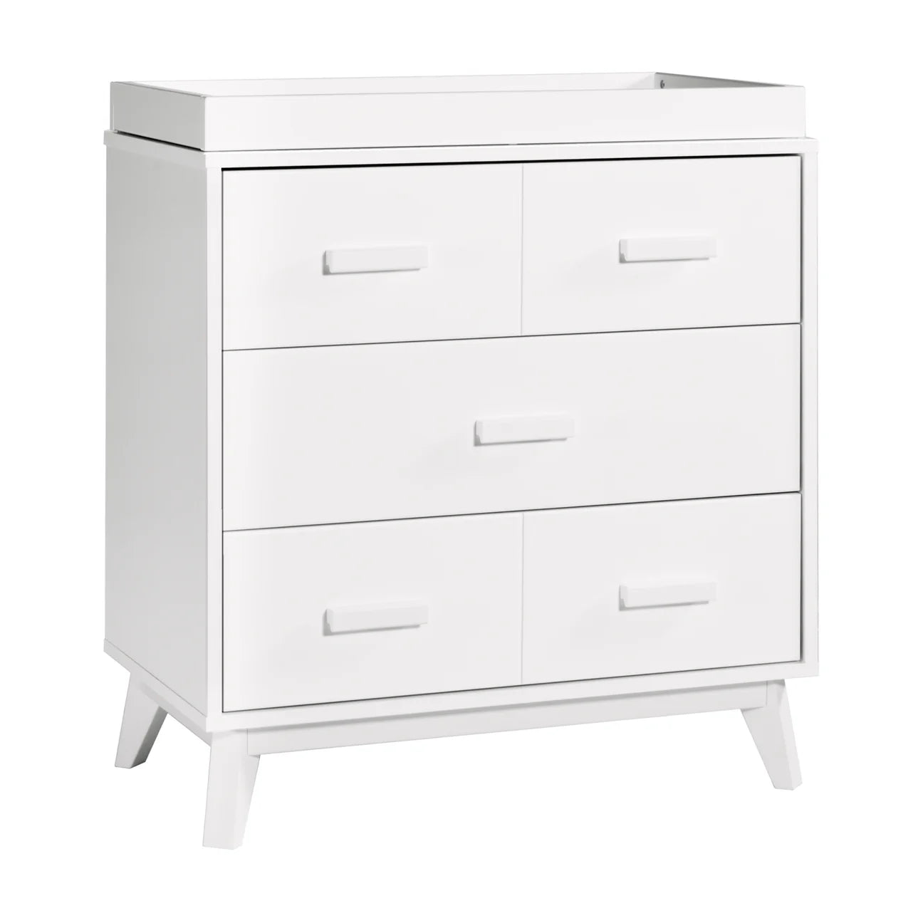 Pre-Order Scoot 3-Drawer Changer Dresser with Removable Changing Tray - White