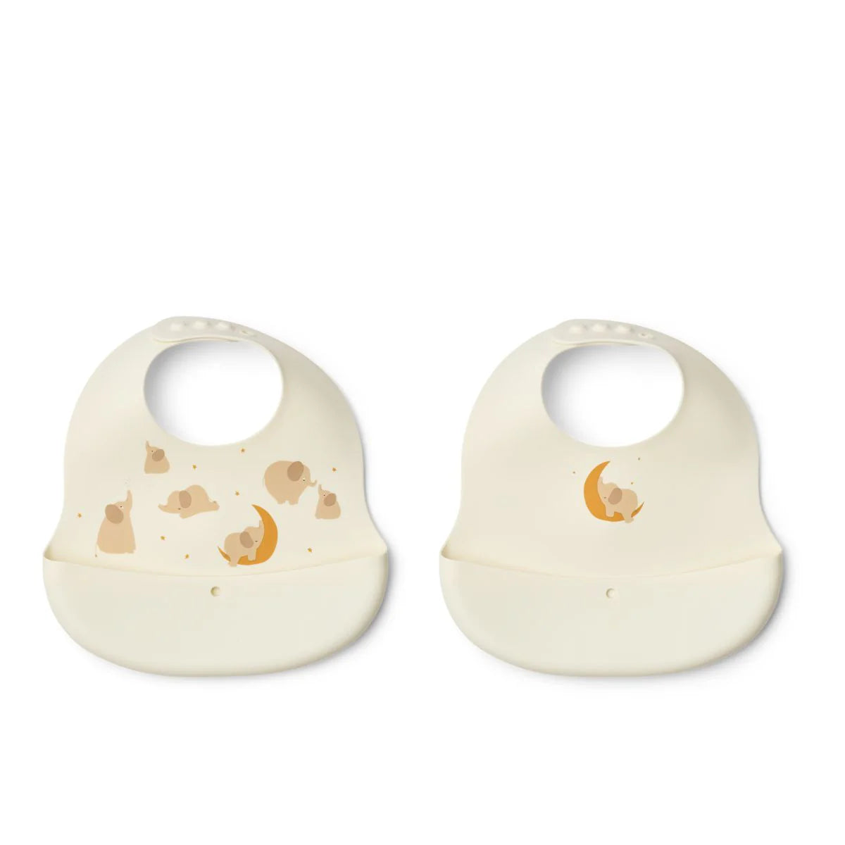 Ember Bib - Elephant / Creme del la creme - 2pck