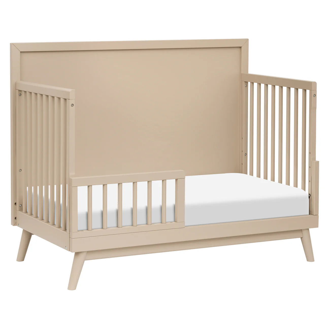 Pre-Order Palma 4-in-1 Convertible Crib with Toddler Bed Conversion Kit Exclusive - Taupe