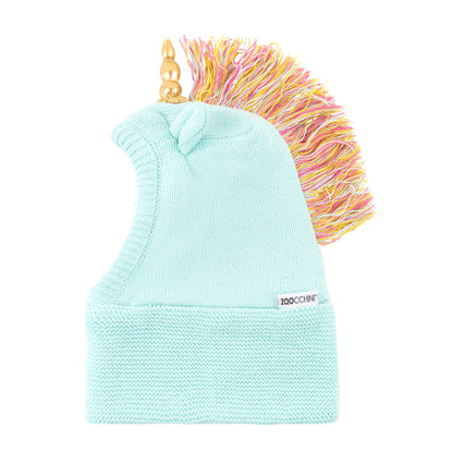 Baby/Toddler Knit Balaclava Hat - Allie the Alicorn (12-24m)