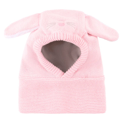 Baby/Toddler Knit Balaclava Hat - Beatrice the Bunny (6-12m)