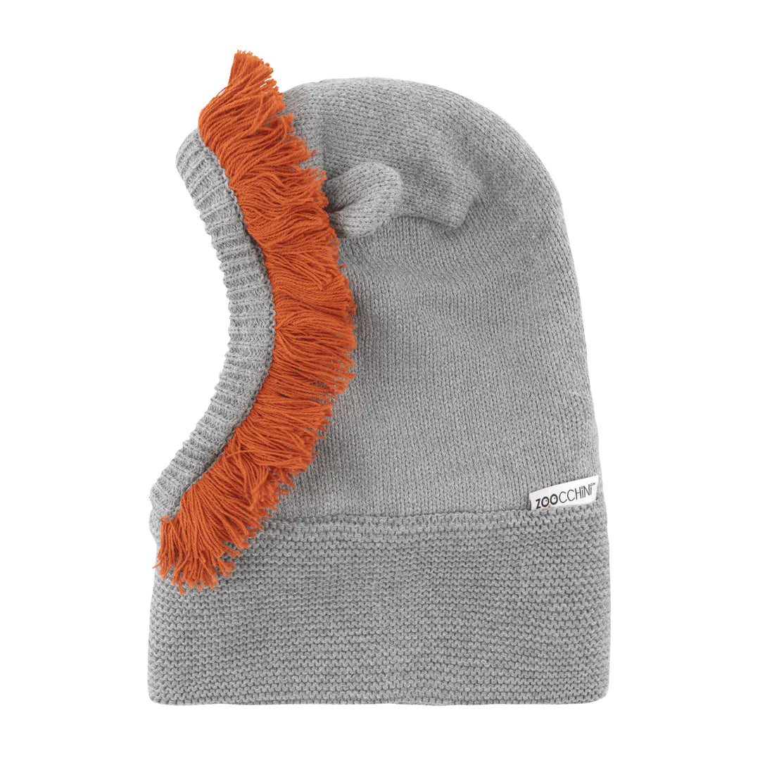 Baby/Toddler Knit Balaclava Hat - Leo the Lion (6-12m)