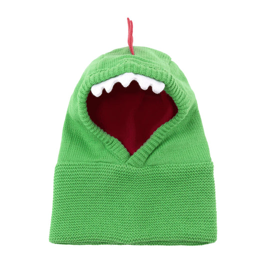 Baby/Toddler Knit Balaclava Hat - Devin the Dinosaur (6-12m)
