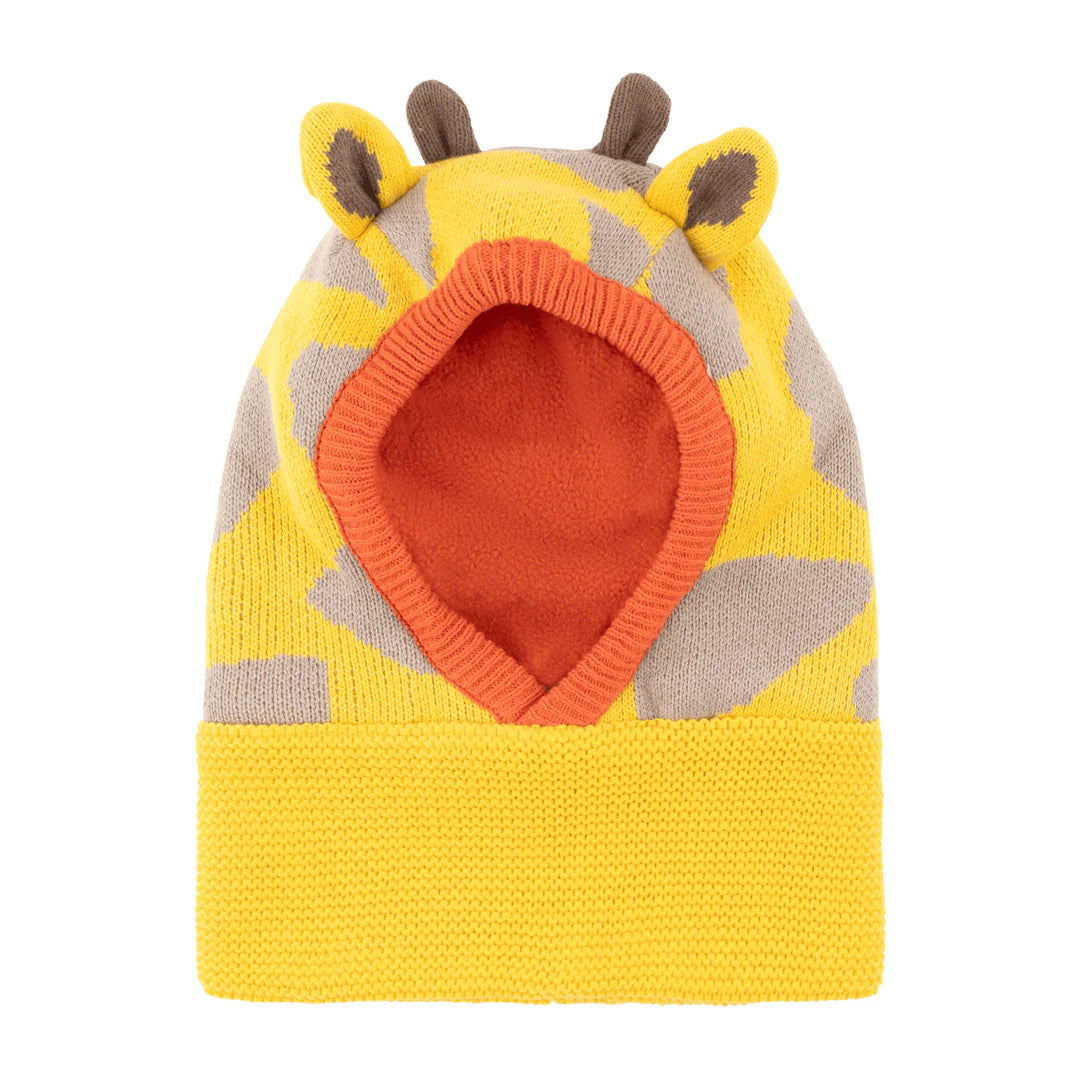 Baby/Toddler Knit Balaclava Hat - Jaime the Giraffe (6-12m)