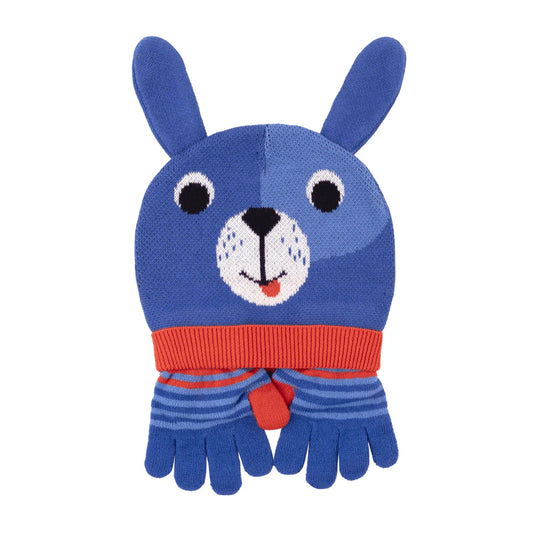 Toddler/Kids Winter Beanie Hat and Gloves Set - Duffy the Dog (3-5y)