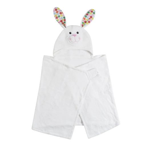Kids Plush Terry Hooded Bath Towel - Bella the Bunny