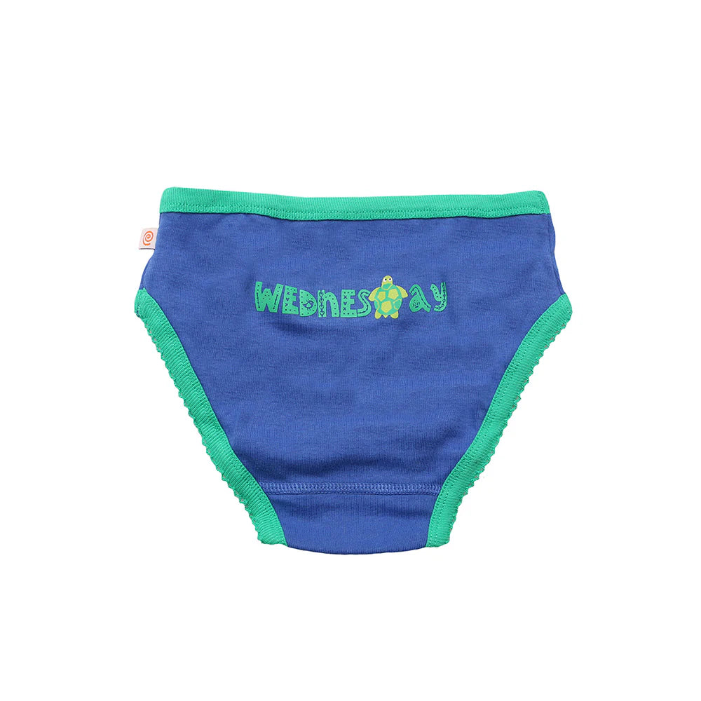 7 Piece Organic Pantys - Days of the Week (4-5years)