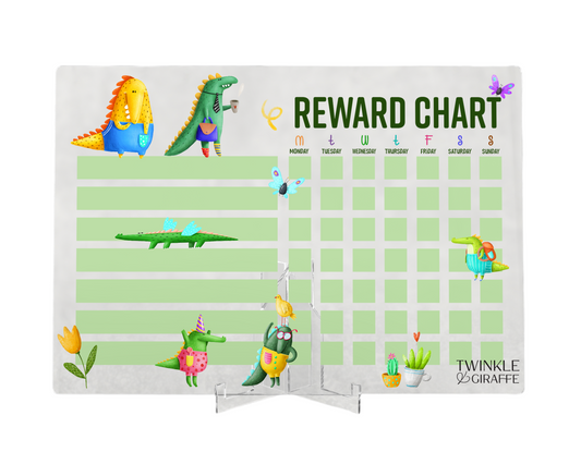 Crocodile Acrylic Print, Personalized Reward Chart