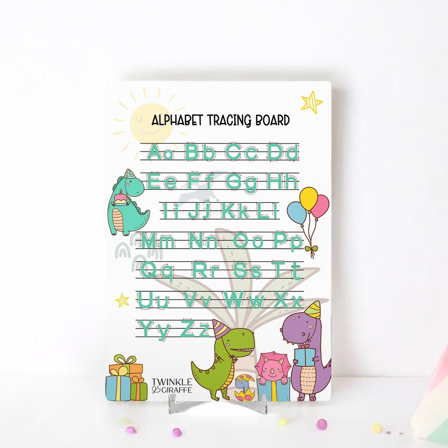 Interactive English Alphabet Tracing Acrylic Board