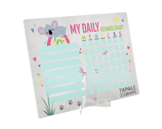 Sweet Koala Acrylic Reward Chart