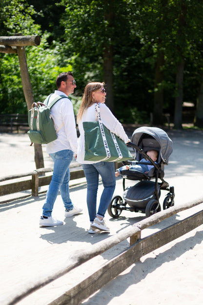Nursery bag Family Bag Signature Canvas green