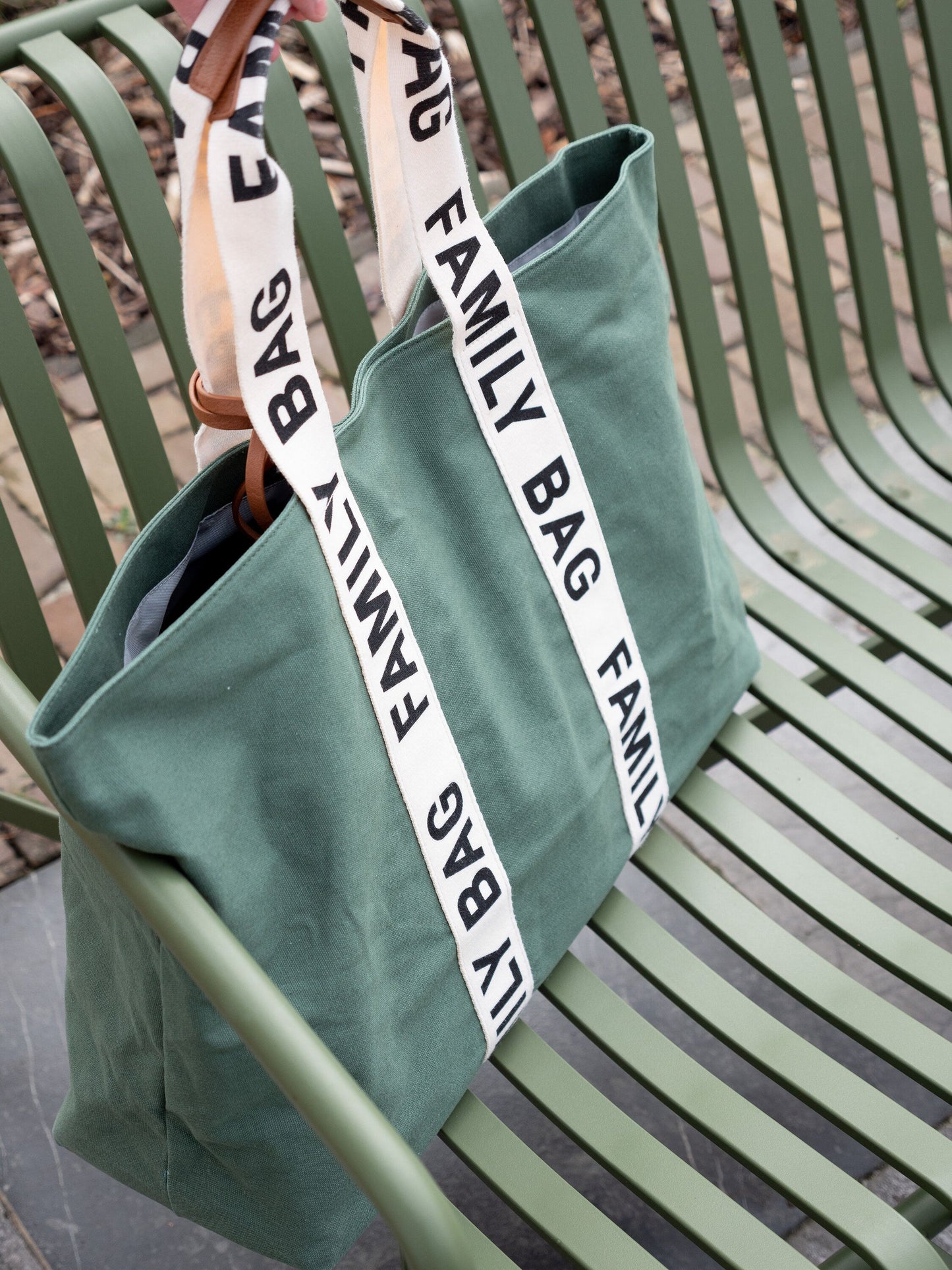 Nursery bag Family Bag Signature Canvas green
