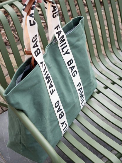 Nursery bag Family Bag Signature Canvas green