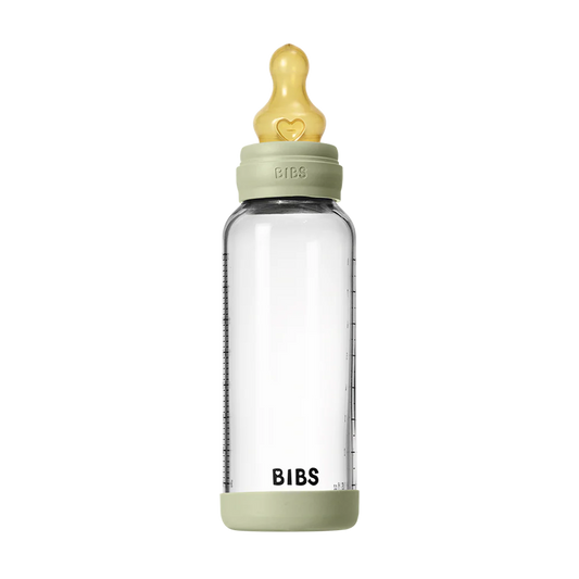 Baby Glass Bottle Set 240ml Latex - Sage