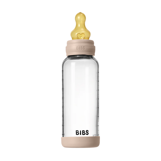 Baby Glass Bottle Set 240ml Latex - Blush