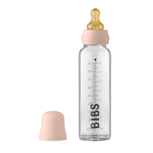 Baby Glass Bottle Complete Set 225ml - Blush