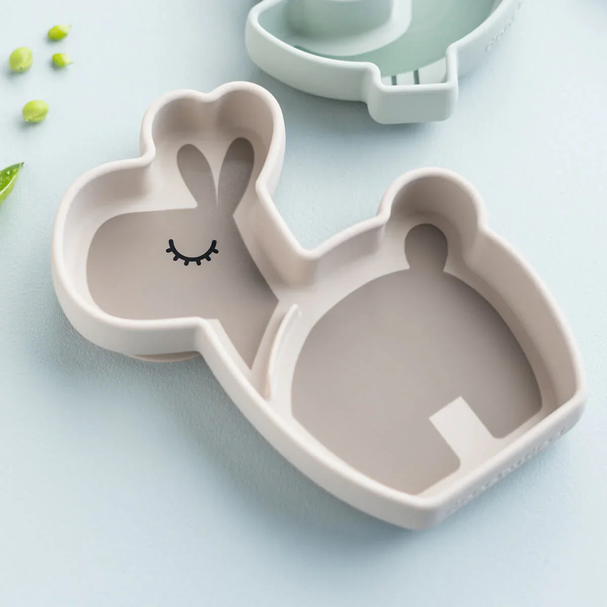 Silicone Stick&Stay snack plate - Lalee - Sand
