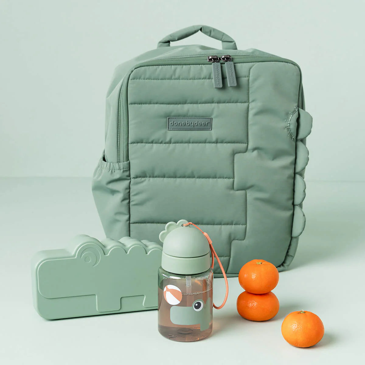 Straw bottle - Playground - Green - 280 ml