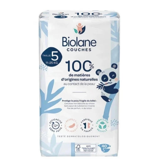 Natural Diapers Size 5 (11-25 kg) - 40 Diapers