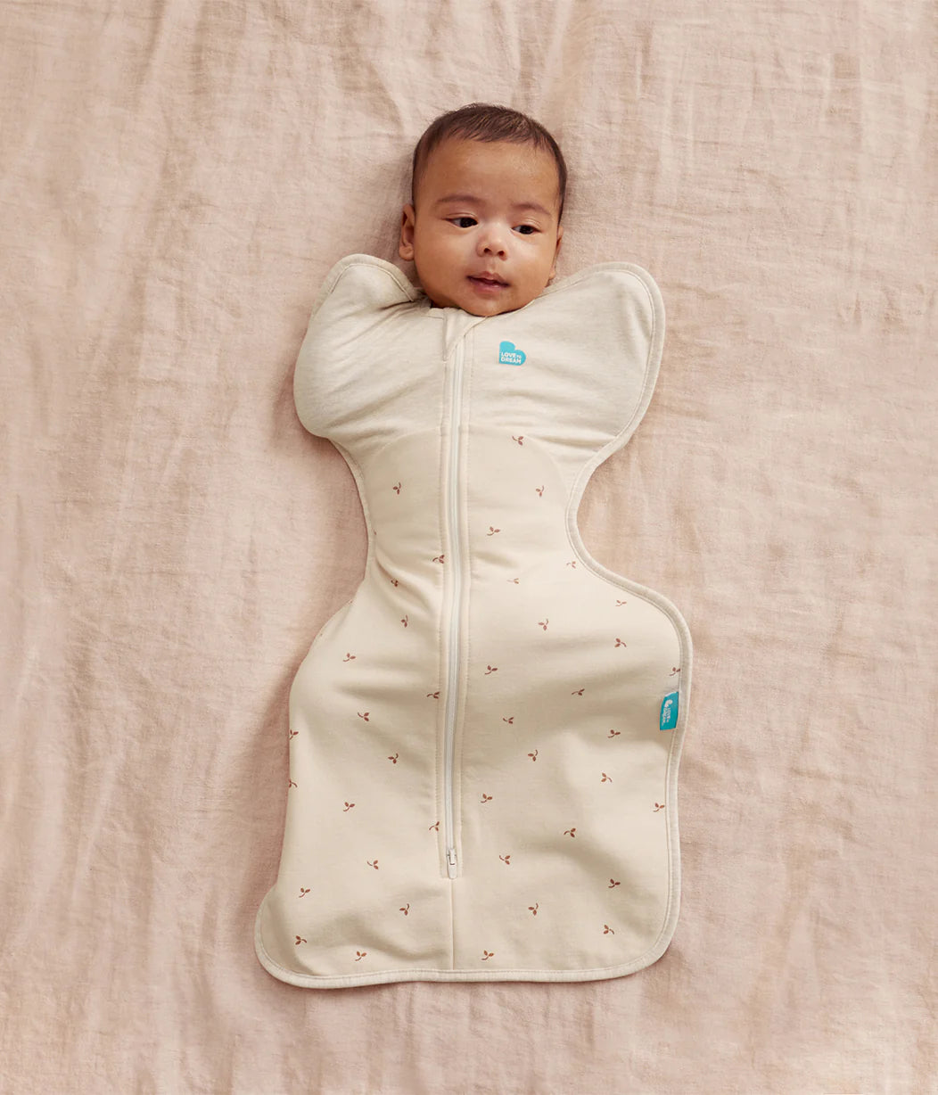Swaddle Up™ Original Cotton Fleece 1.5 TOG Oatmeal Twigs - Small