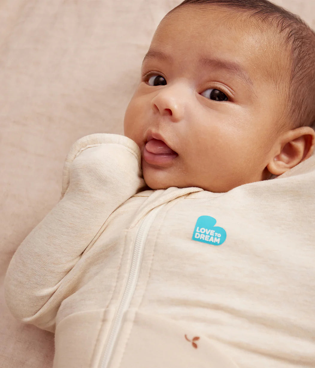Swaddle Up™ Original Cotton Fleece 1.5 TOG Oatmeal Twigs - Small