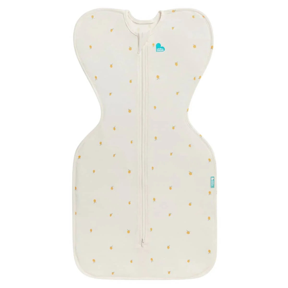 SWADDLE UP™ 1.0 TOG Stretch Cotton Cream Lemons - Medium