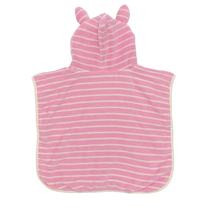 Kids Character Hooded Towel - Cotton Candy Pink Stripe