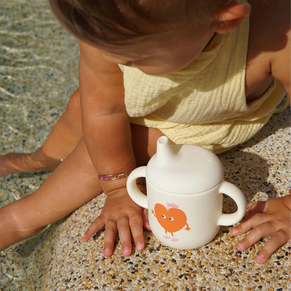 Sippy Cup - Poppy the Peach Cream