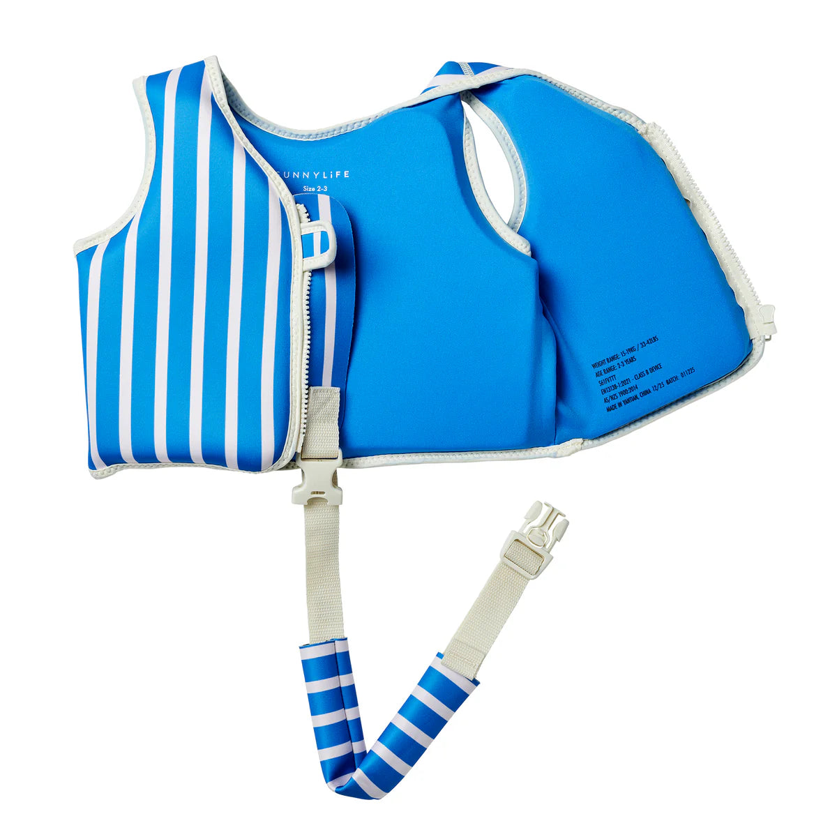 Swim Vest 2-3yrs - Tino the Tiger Blue