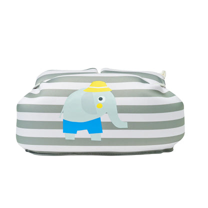 Floatie Jacket 3-6 - Eli the Elephant Green Stripe