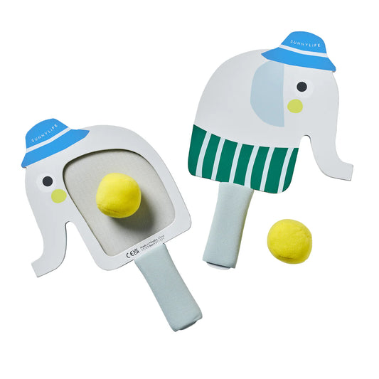 Kids Velcro Beach Bats - Eli the Elephant