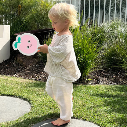 Kids Velcro Beach Bats - Poppy the Peach