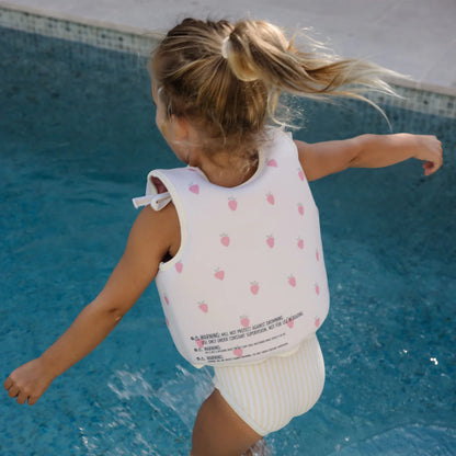 Kids Swim Vest 2-3 - Strawberry Sunshine Pink